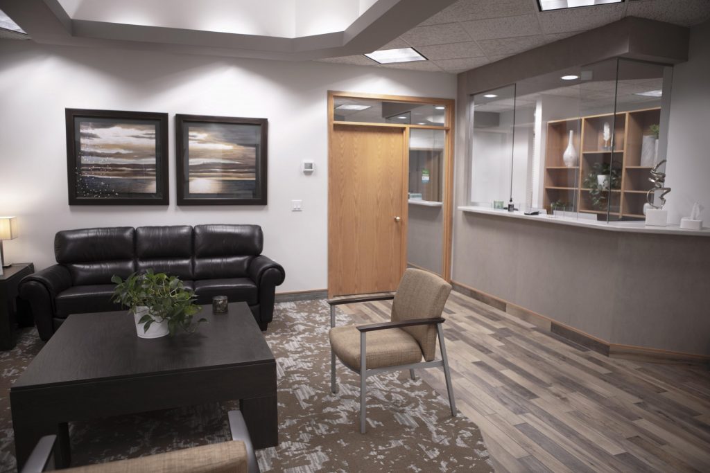 reception desk at {PRACTICE_NAME}